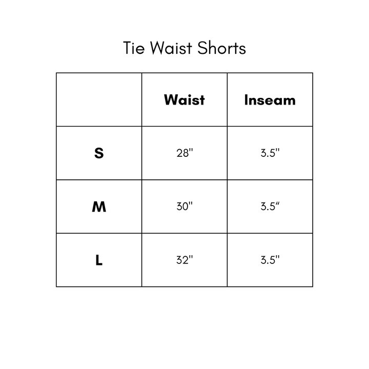 Tie Waist Shorts - Blue