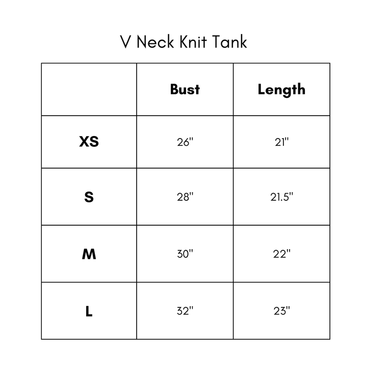 V Neck Knit Tank - Matcha