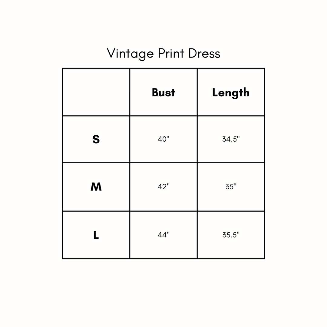 Vintage Print Dress - Camel