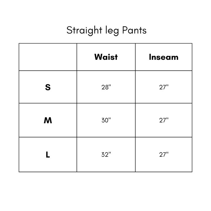Straight Leg Pants - Ecru