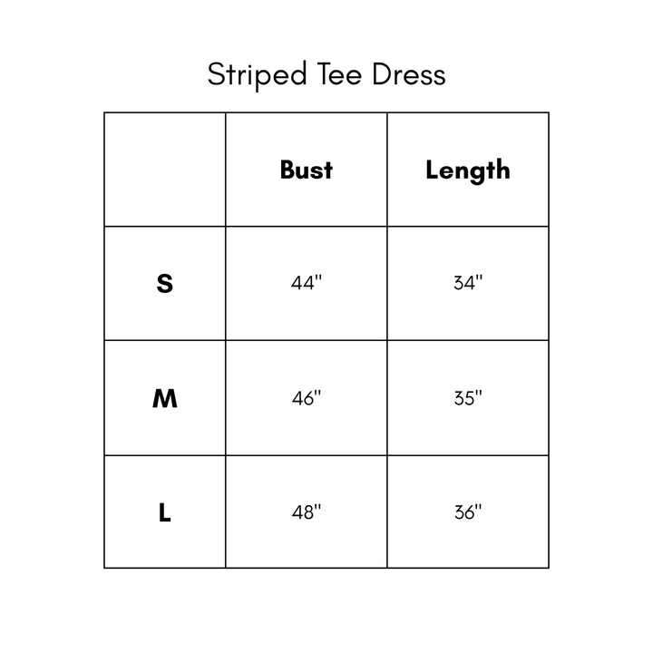 Striped Tee Dress - Sage