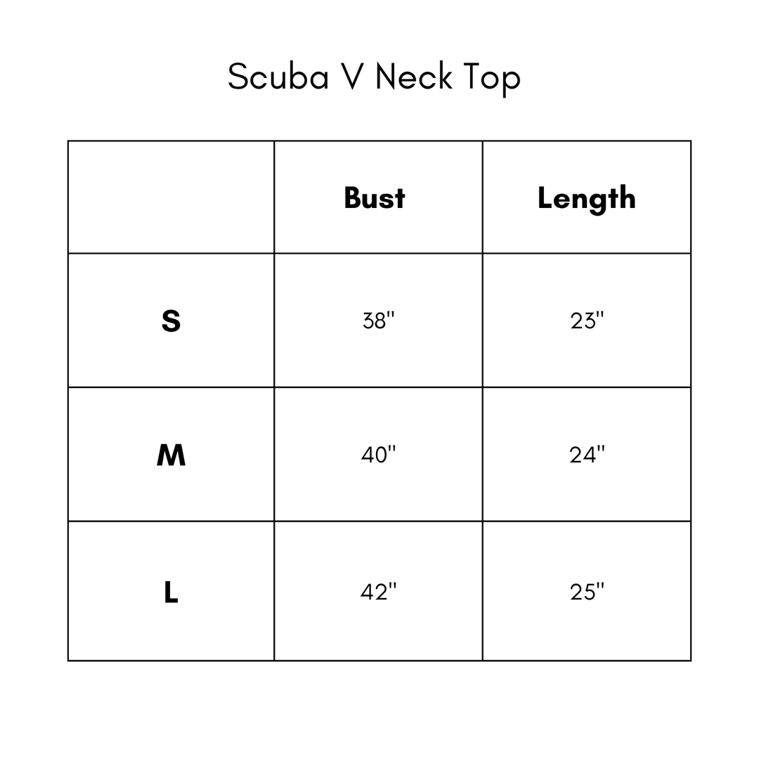 Scuba V Neck Top - Stone