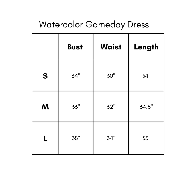 Watercolor Gameday Dress