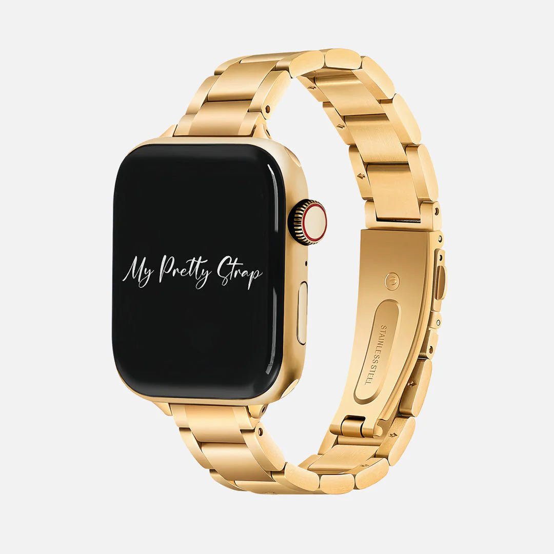 Slim Glazé Apple Watch Strap - Gold
