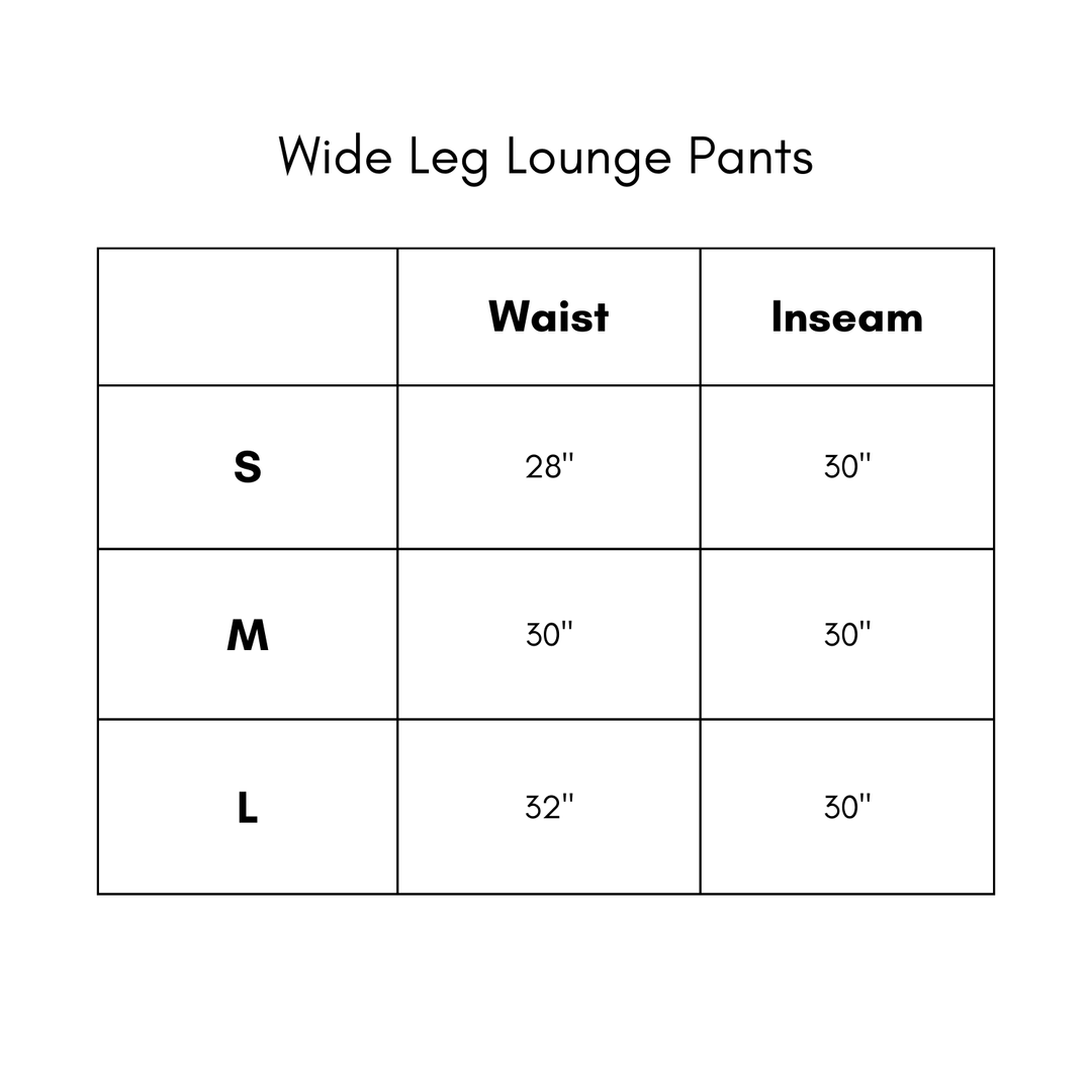 Wide Leg Lounge Pants - Sage