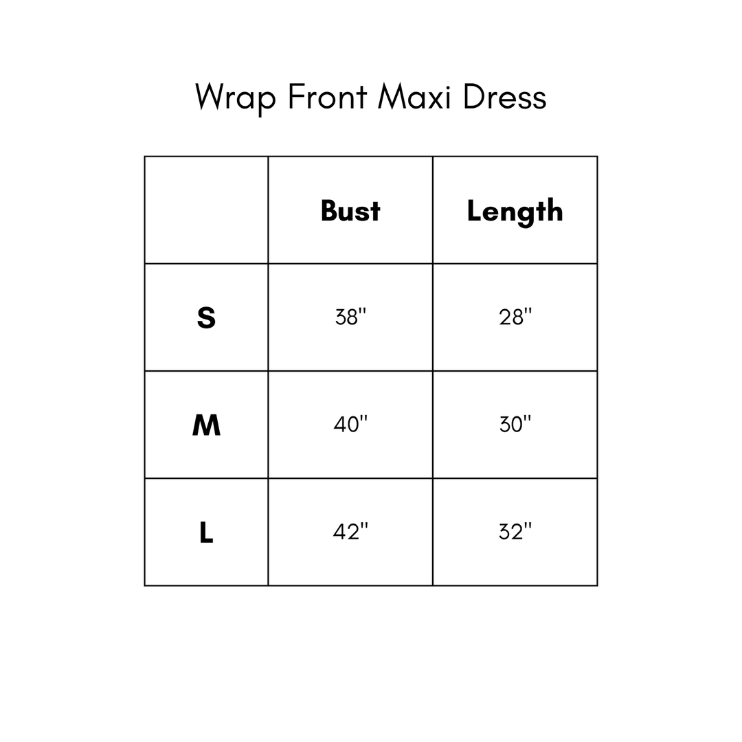 Wrap Front Maxi Dress - Red