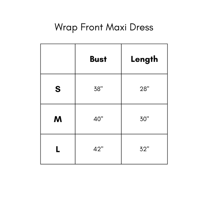 Wrap Front Maxi Dress - Red