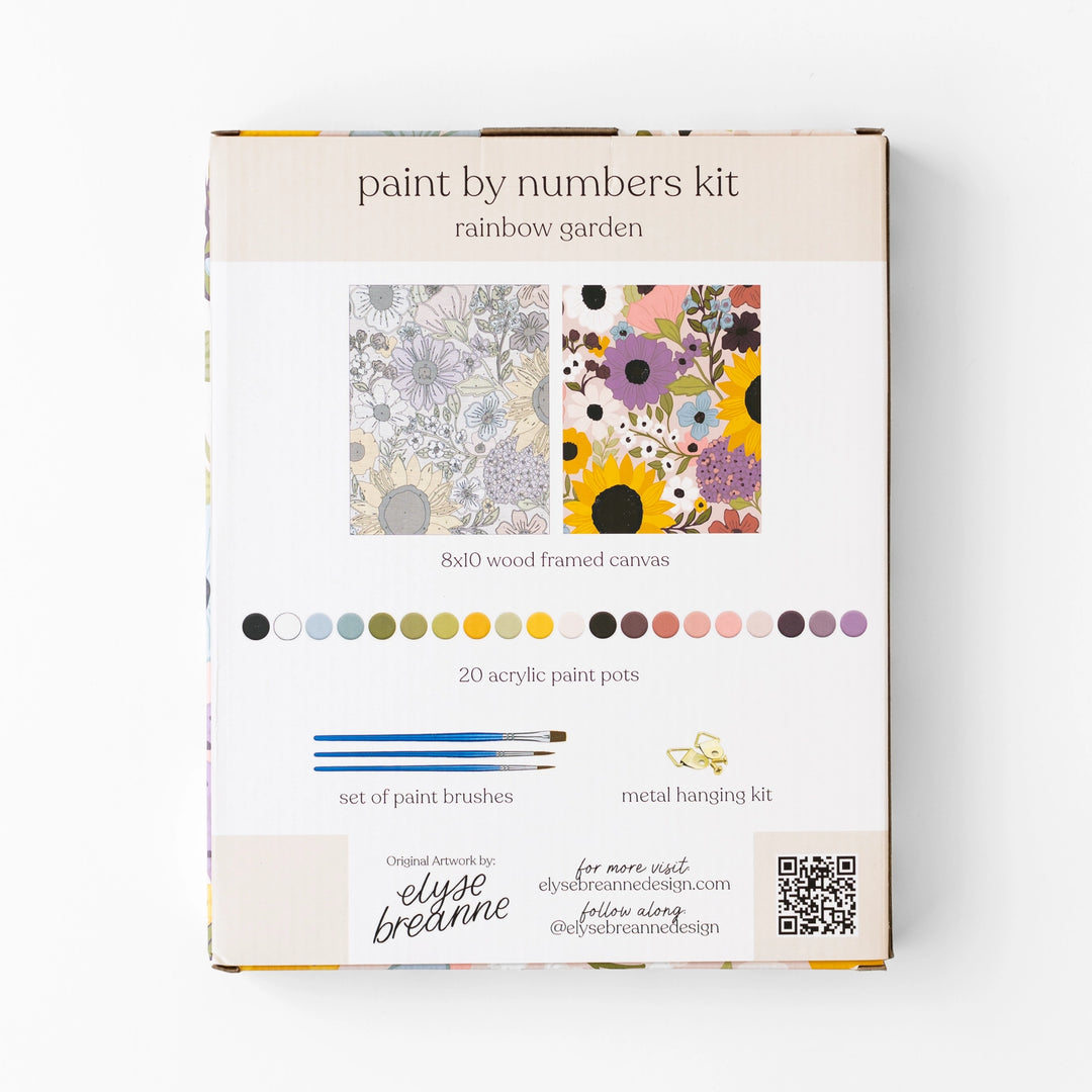 Paint By Number Kit - Rainbow Garden