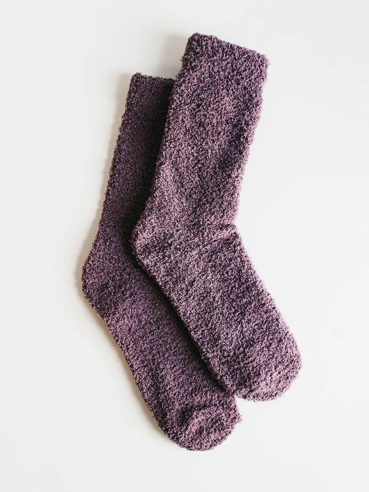 Cozy Cloud Socks - Plum