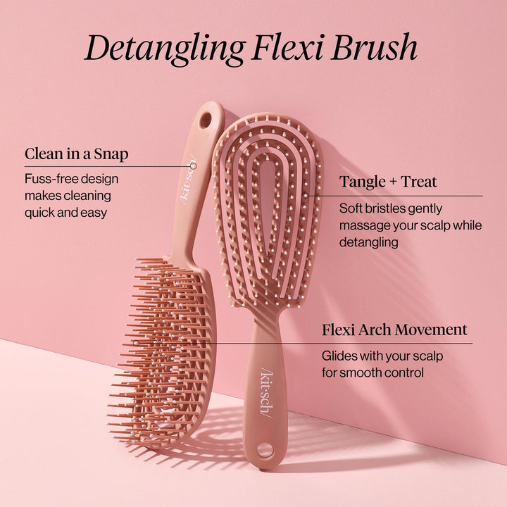 Detangling Flexi Brush - Terracotta