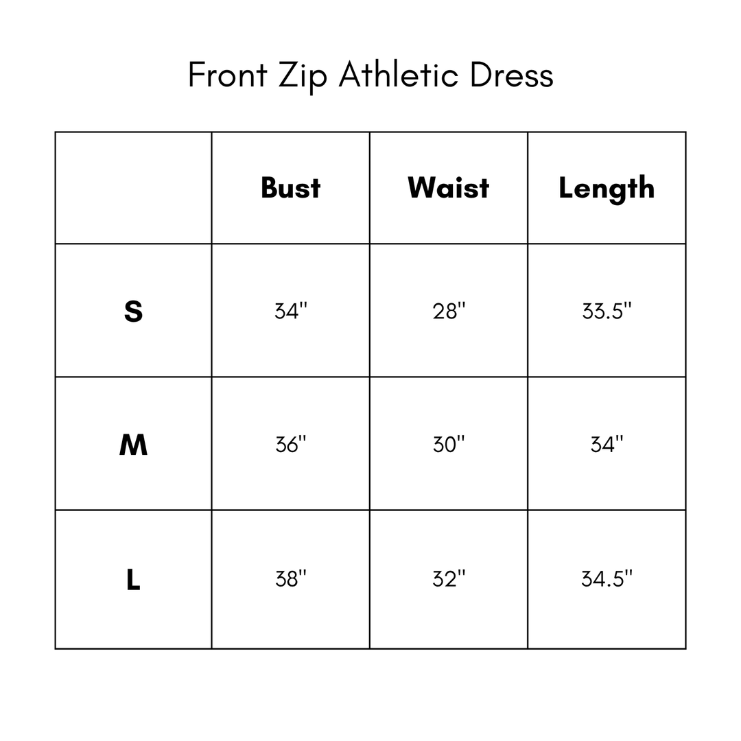 Front Zip Athletic Dress - Wine