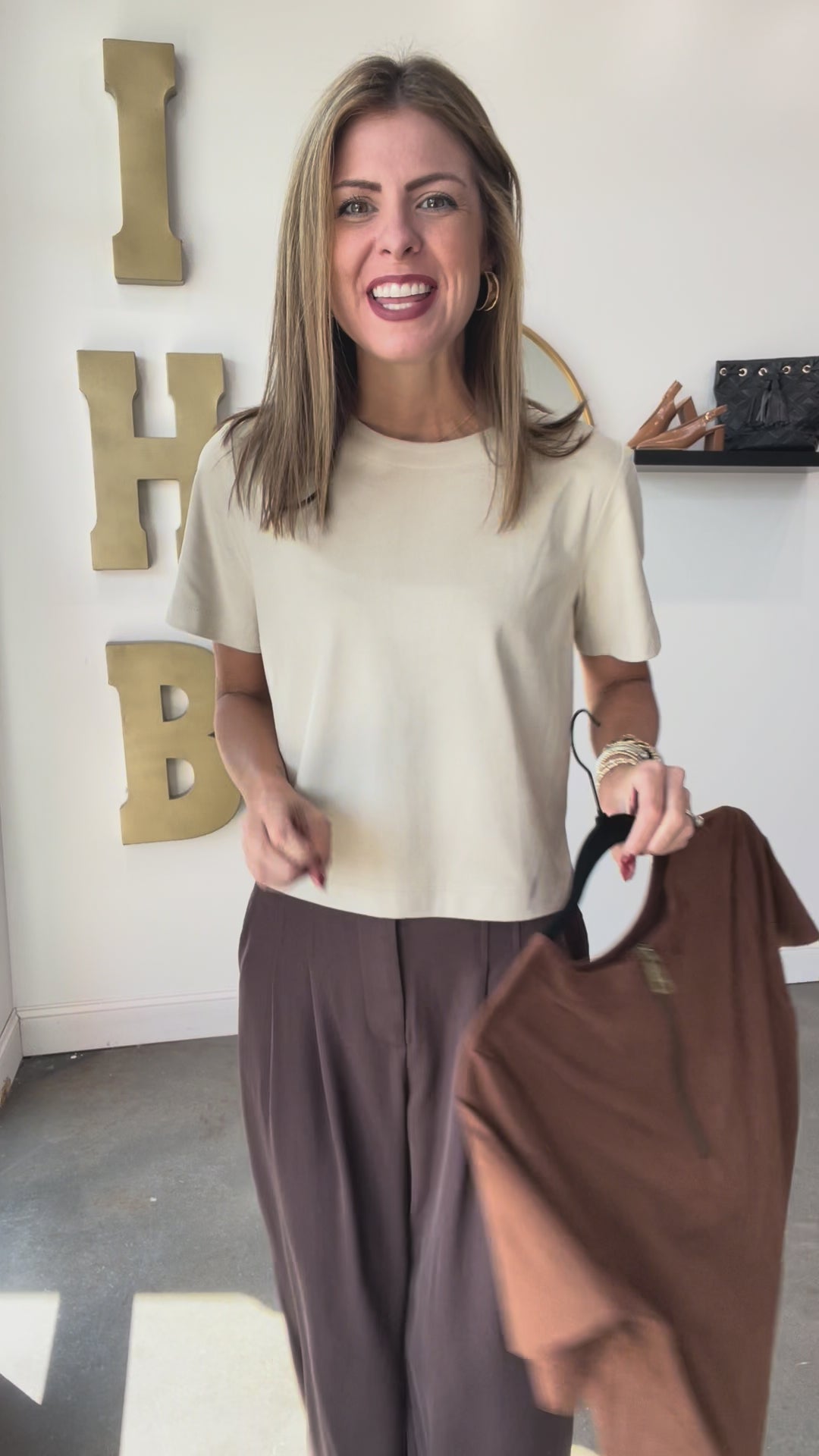 Steve Madden Ezra Top - Coffee