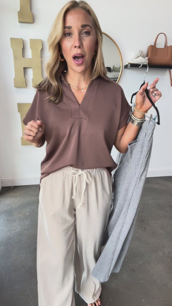 Soft Knit Pants - Gray