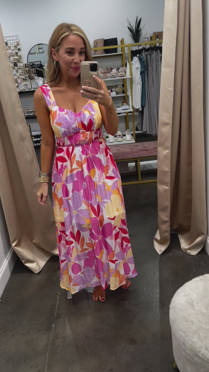 Sweetheart Floral Maxi Dress