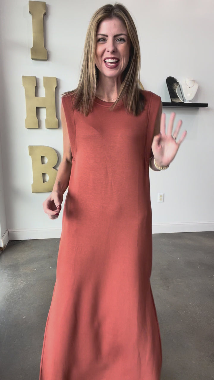 Shift Maxi Dress - Clay