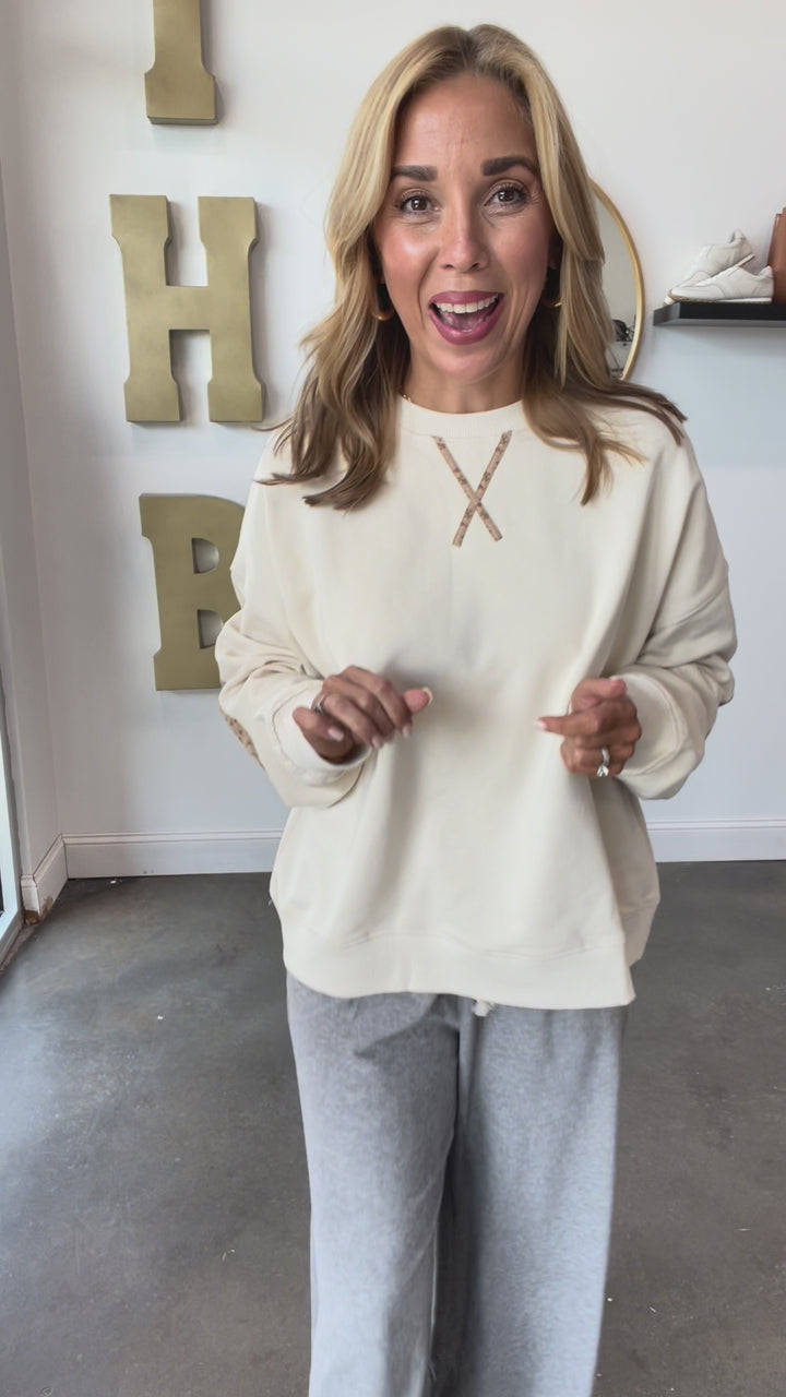 Elbow Patch Sweatshirt