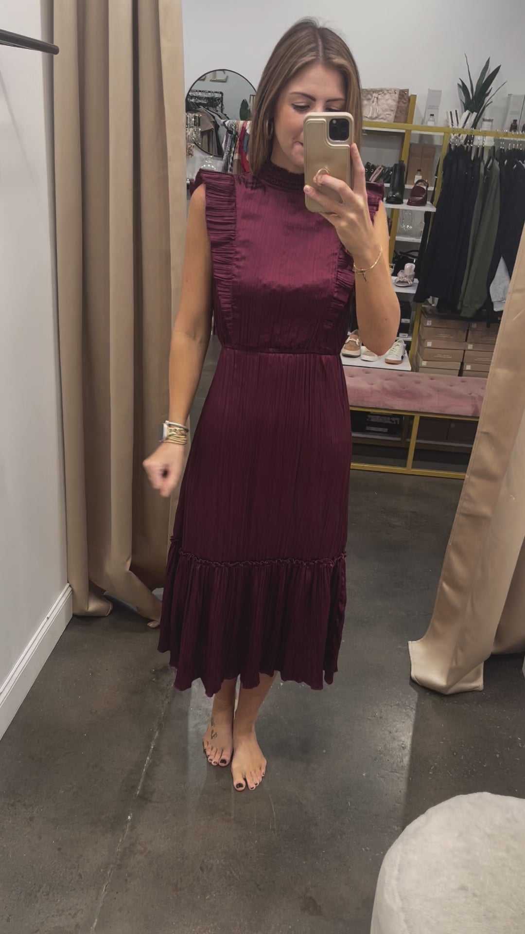 Steve Madden Wednesday Dress - Wine