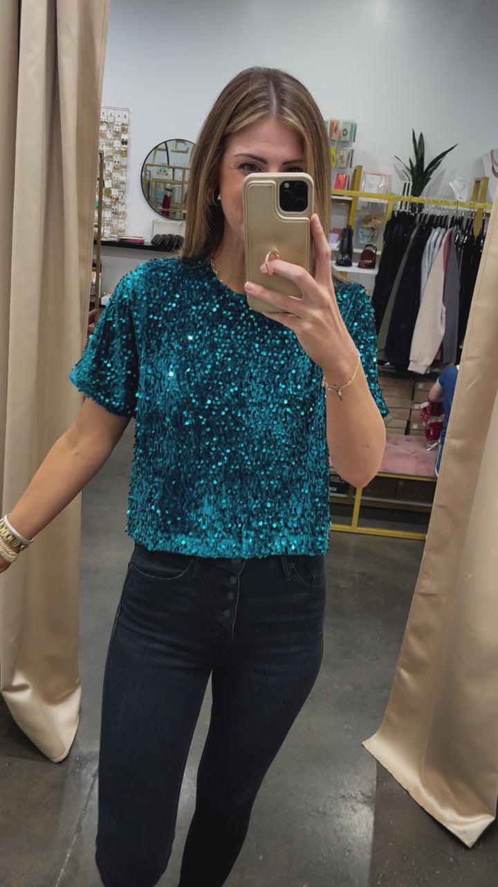 Steve Madden Cressa Top - Deep Teal