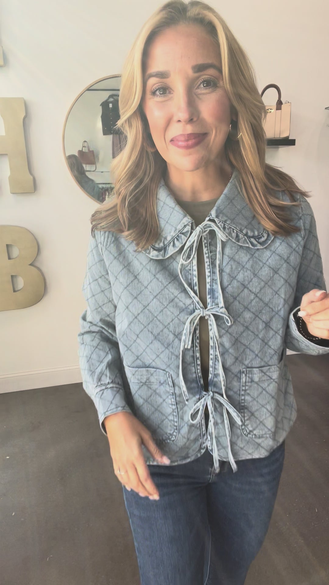 Denim Quilted Jacket