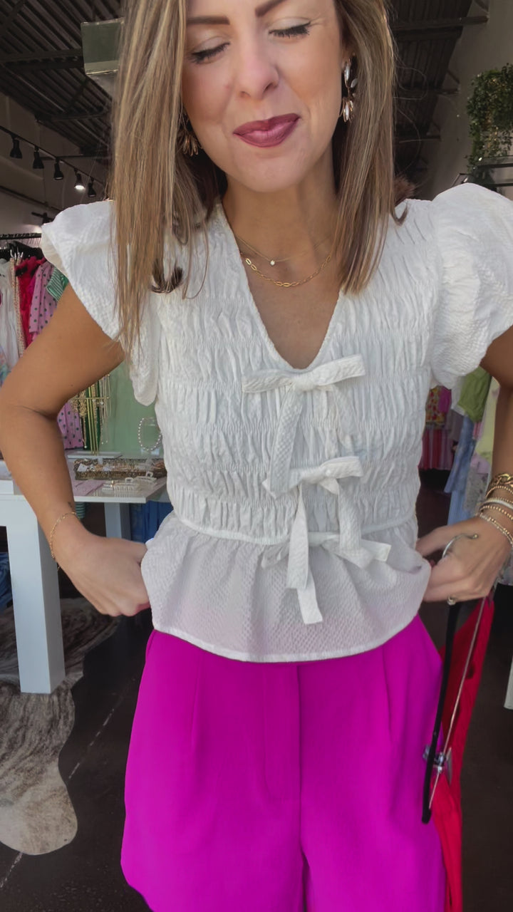 Dressy Shorts - Red