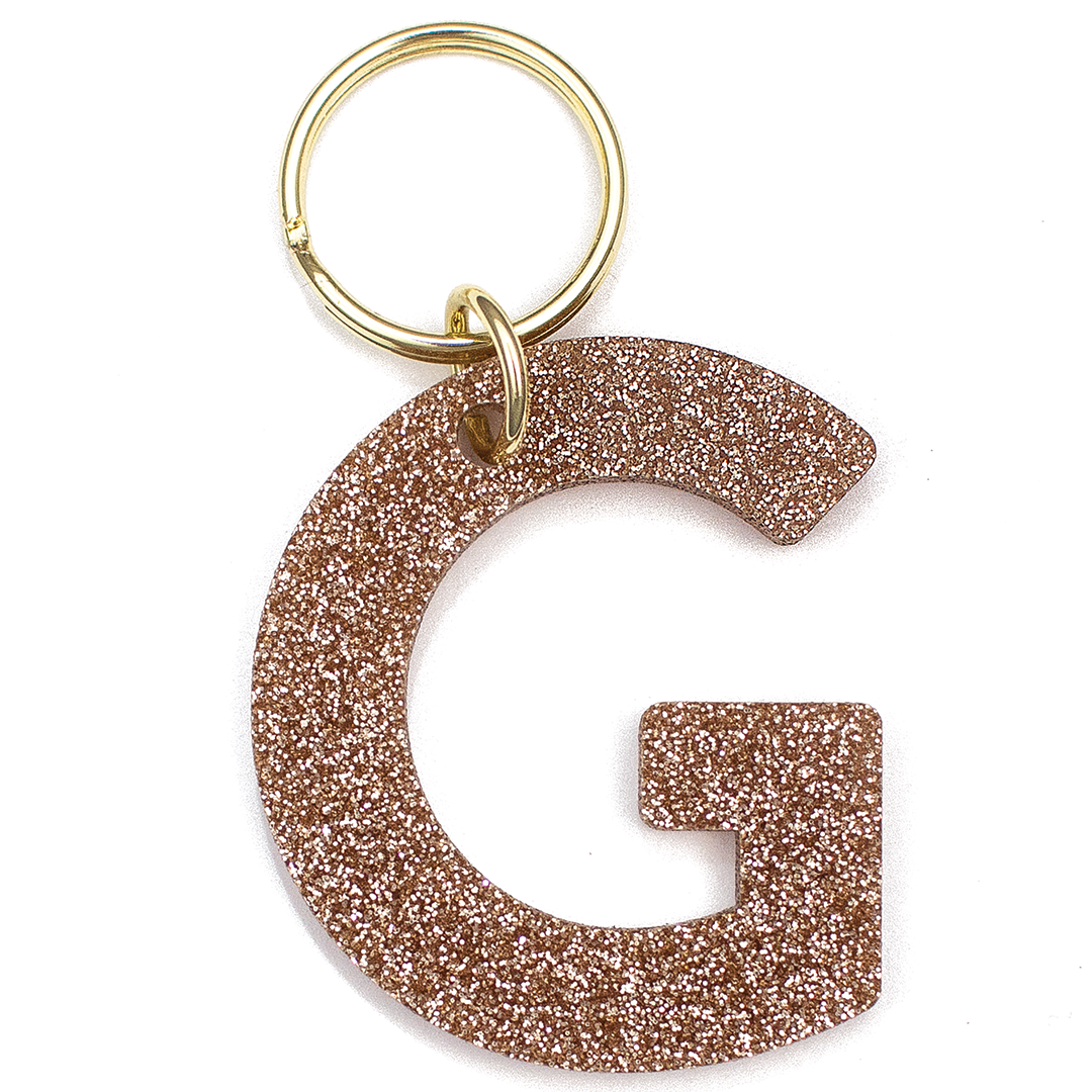 Glitter Keychain - LETTER