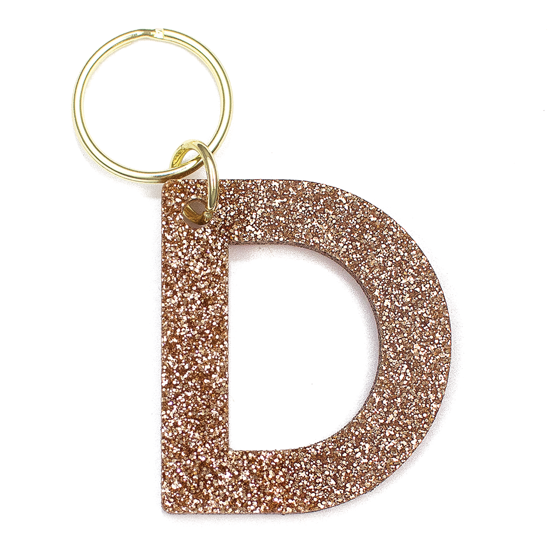 Glitter Keychain - LETTER