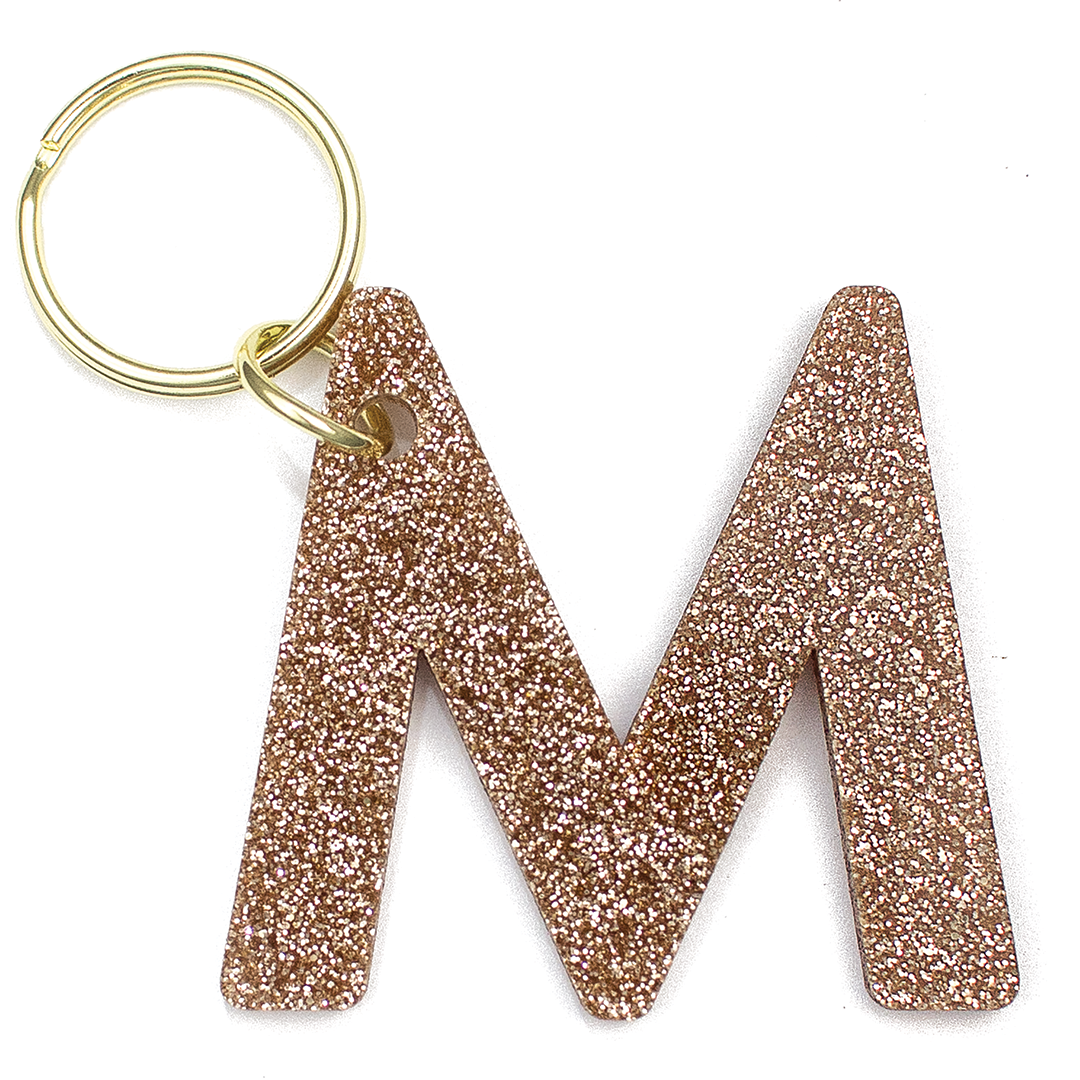 Glitter Keychain - LETTER