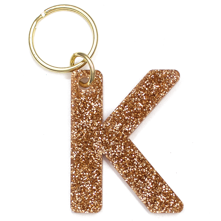 Glitter Keychain - LETTER