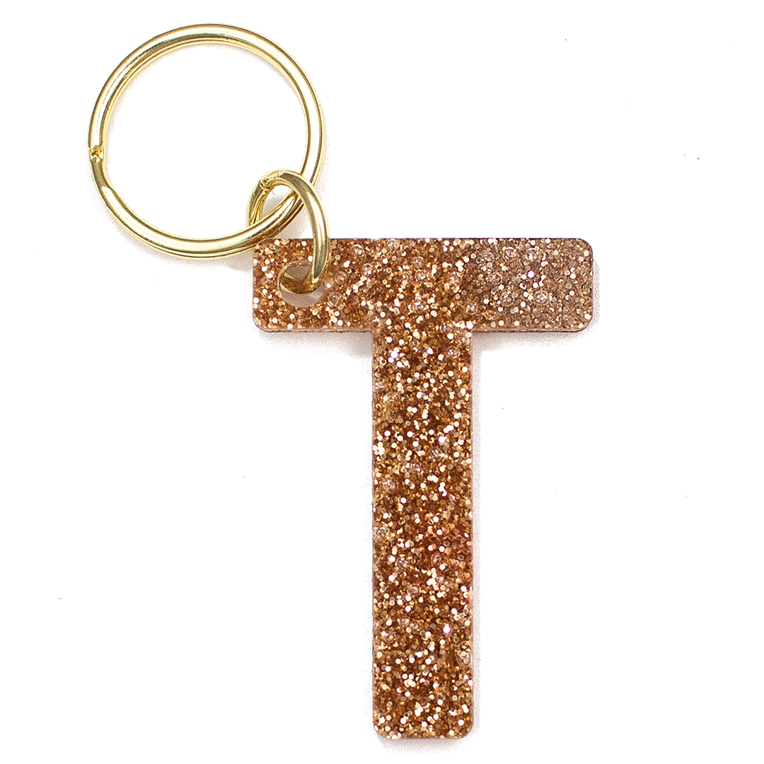 Glitter Keychain - LETTER