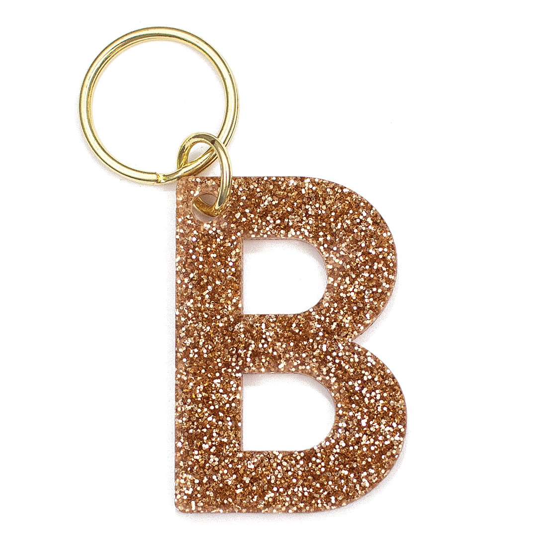 Glitter Keychain - LETTER