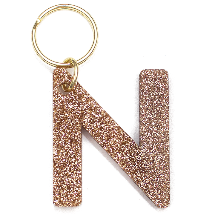 Glitter Keychain - LETTER