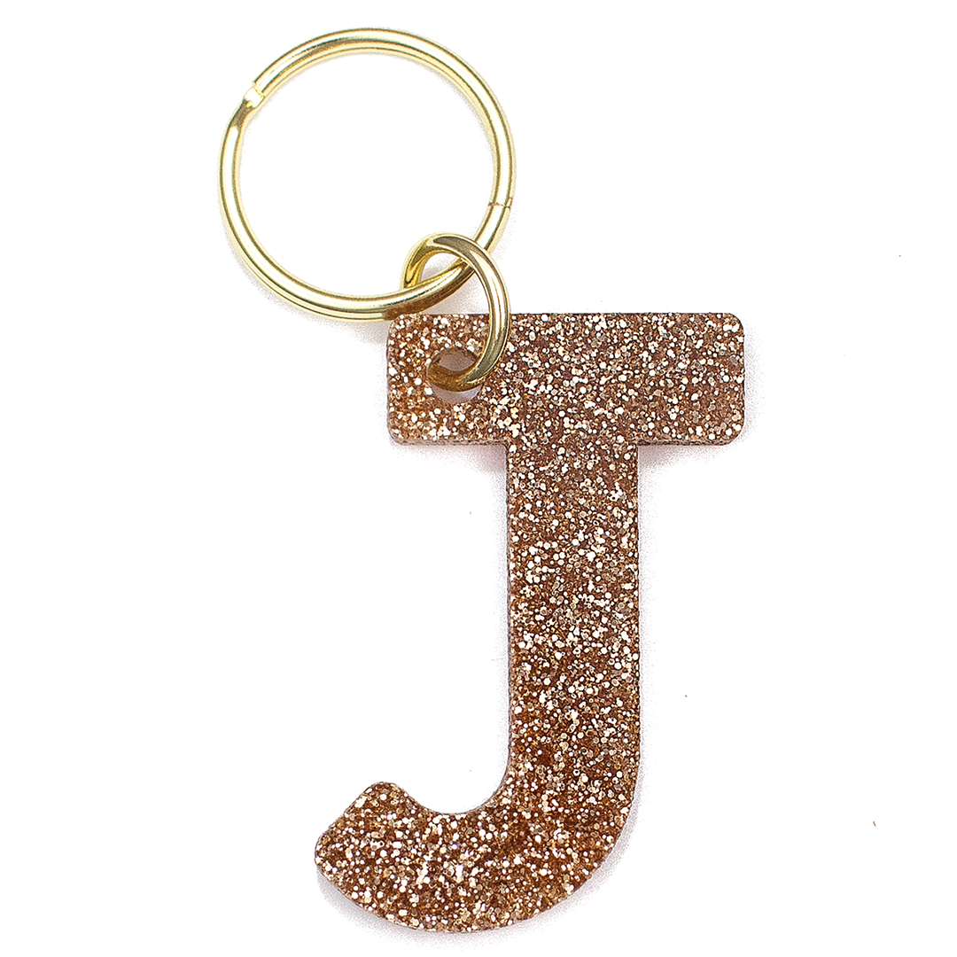 Glitter Keychain - LETTER