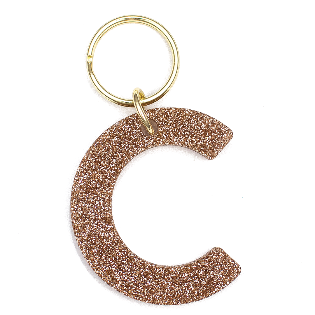 Glitter Keychain - LETTER