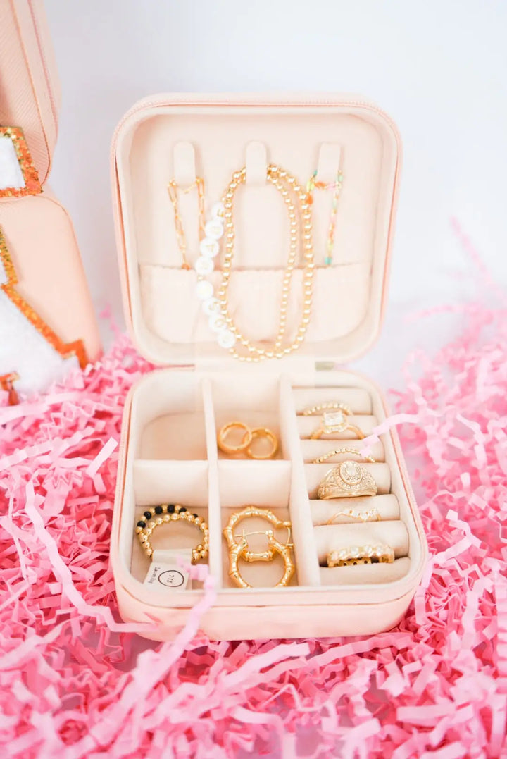 Varsity Patch Jewelry Box - Initial