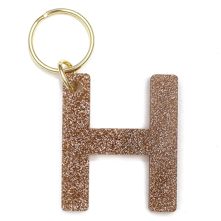 Glitter Keychain - LETTER