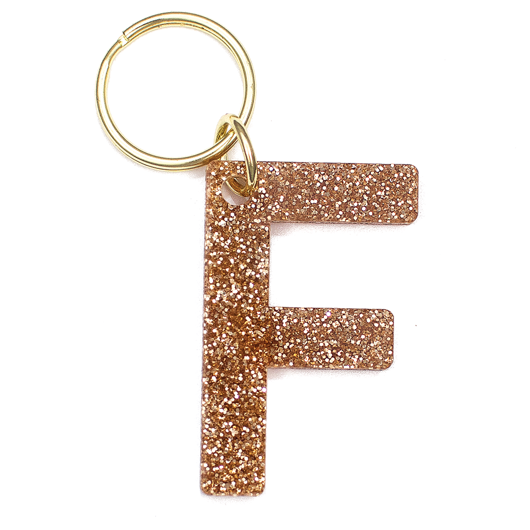 Glitter Keychain - LETTER