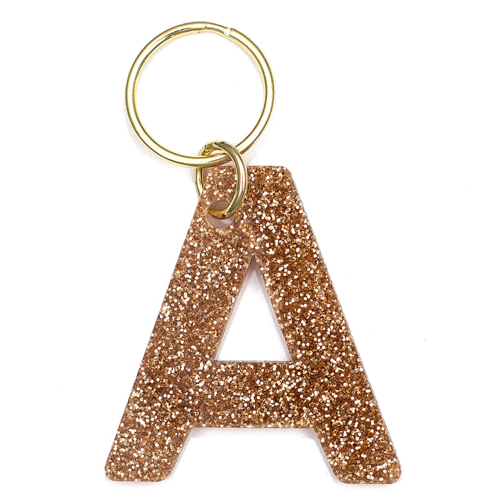 Glitter Keychain - LETTER