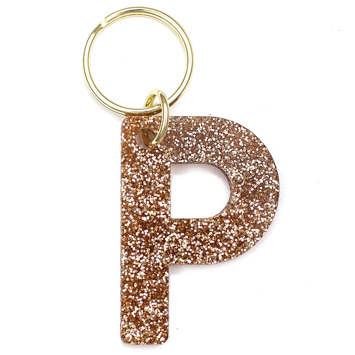 Glitter Keychain - LETTER